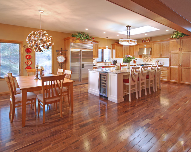 Blue Quill residence Transitional Kitchen Edmonton by Aquarian
