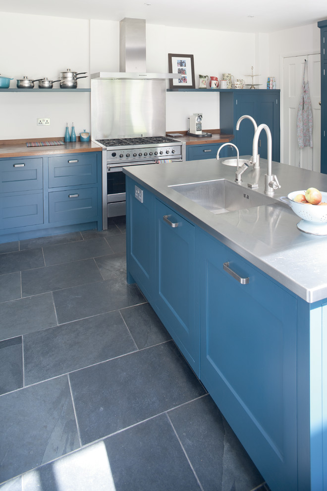 Blue Steel Kitchen Contemporary Kitchen Surrey by Figura