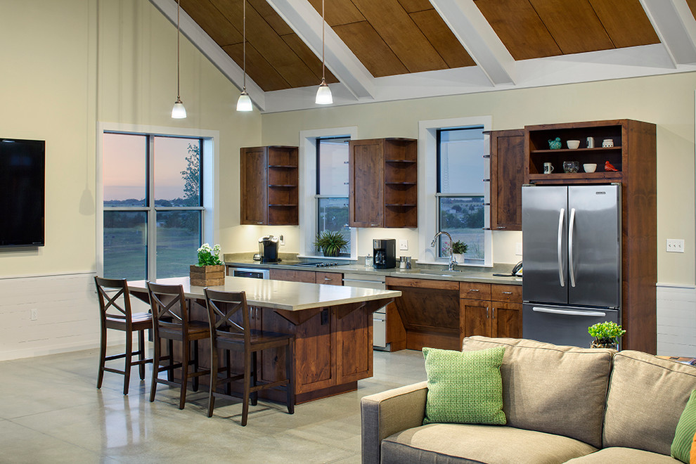 Electric Cooperative Eco Home Contemporary Kitchen Austin by BBA Architects