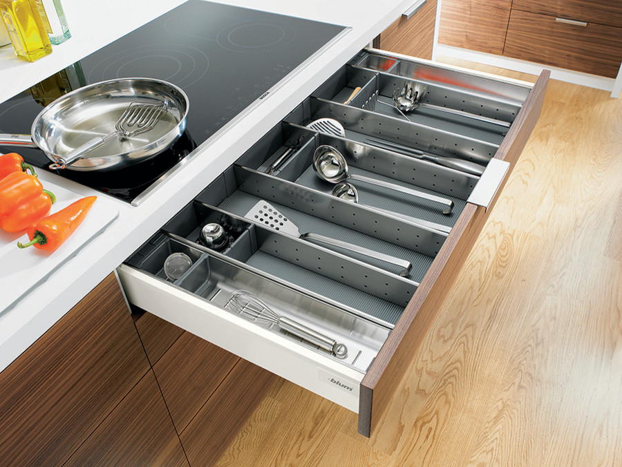Blum ORGALINE for cooking utensils Modern Kitchen Melbourne by Wilson & Bradley Houzz