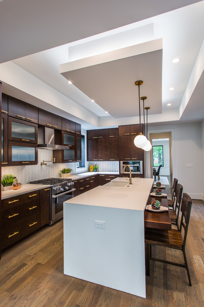 Bold Lines Create a Modern Kitchen and Bath Modern Kitchen