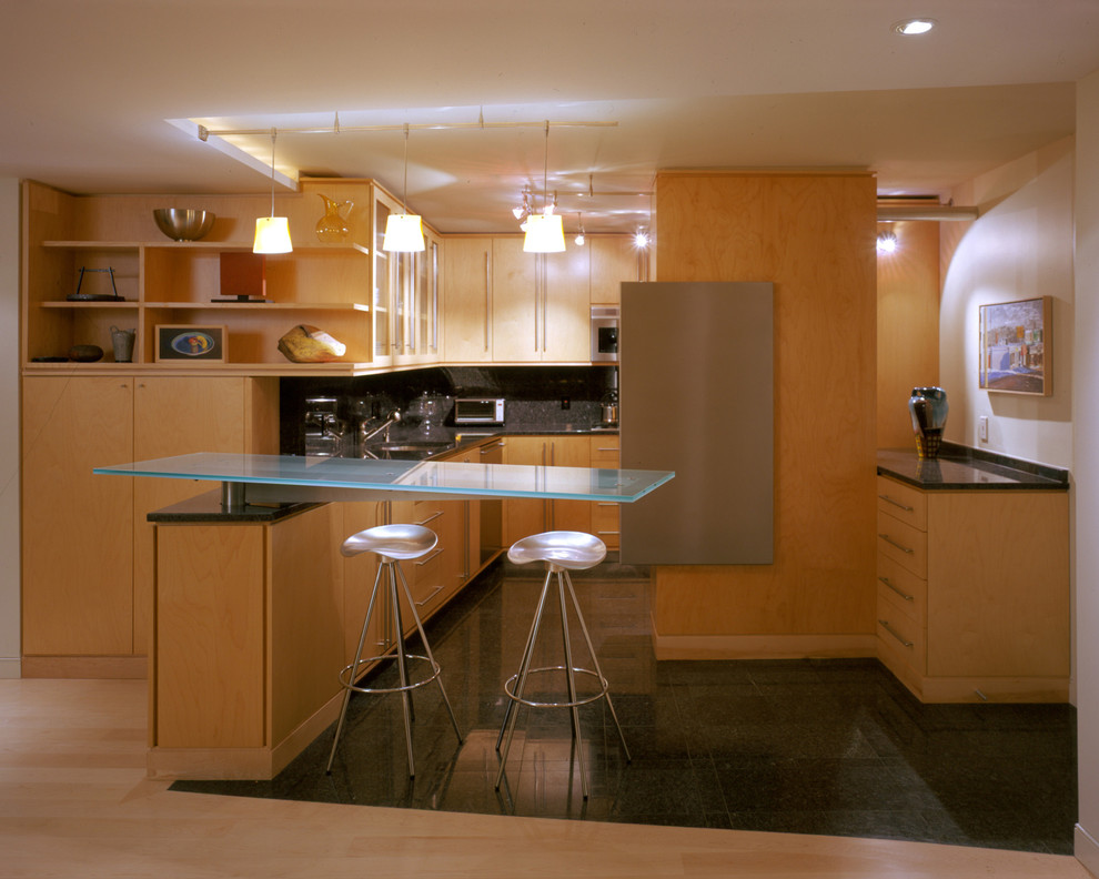 Modern kitchen in Boston.