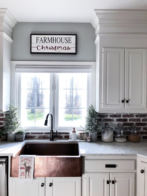 old mill brick backsplash