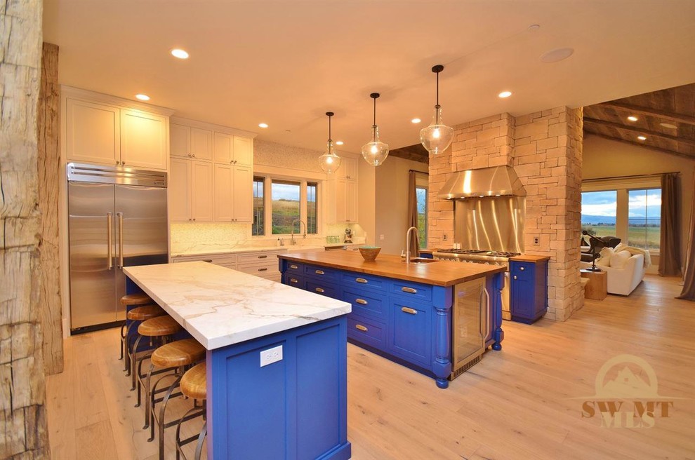 Bozeman Luxury Real Estate Green Hills Ranch Farmhouse Kitchen