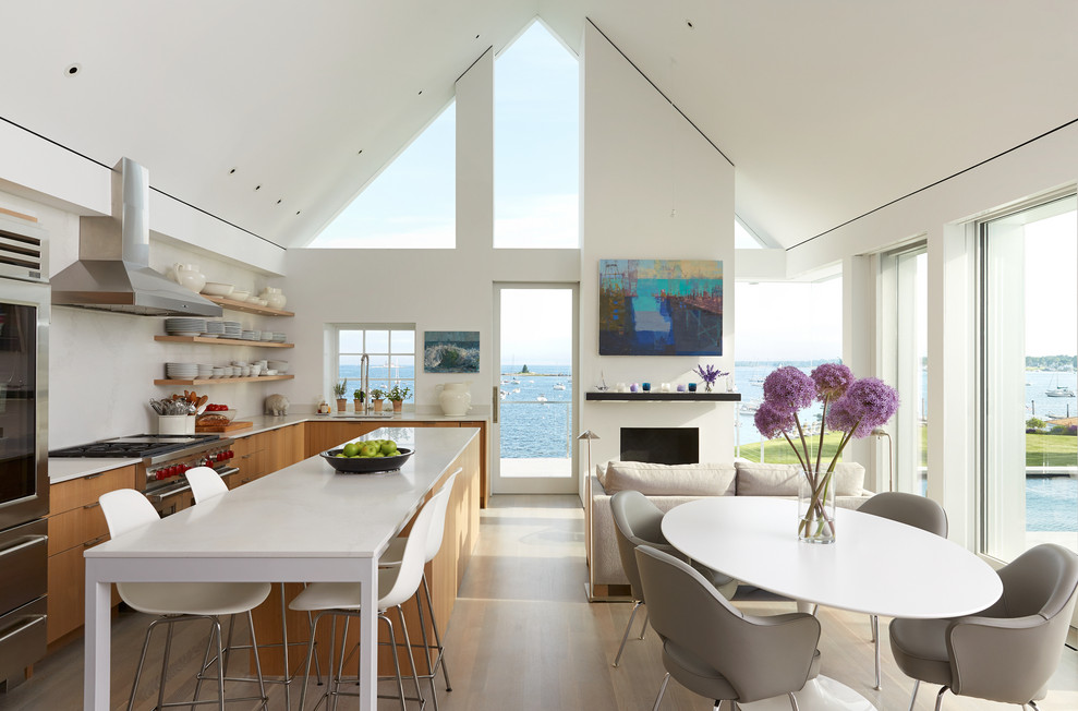 Bray House Modern Kitchen Portland Maine By Wright Ryan Homes Houzz