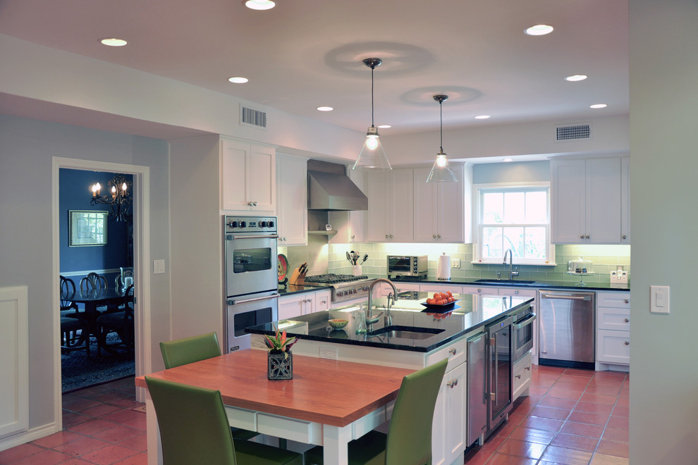 Breakfast Area to Kitchen After - Contemporary - Kitchen - Austin - by