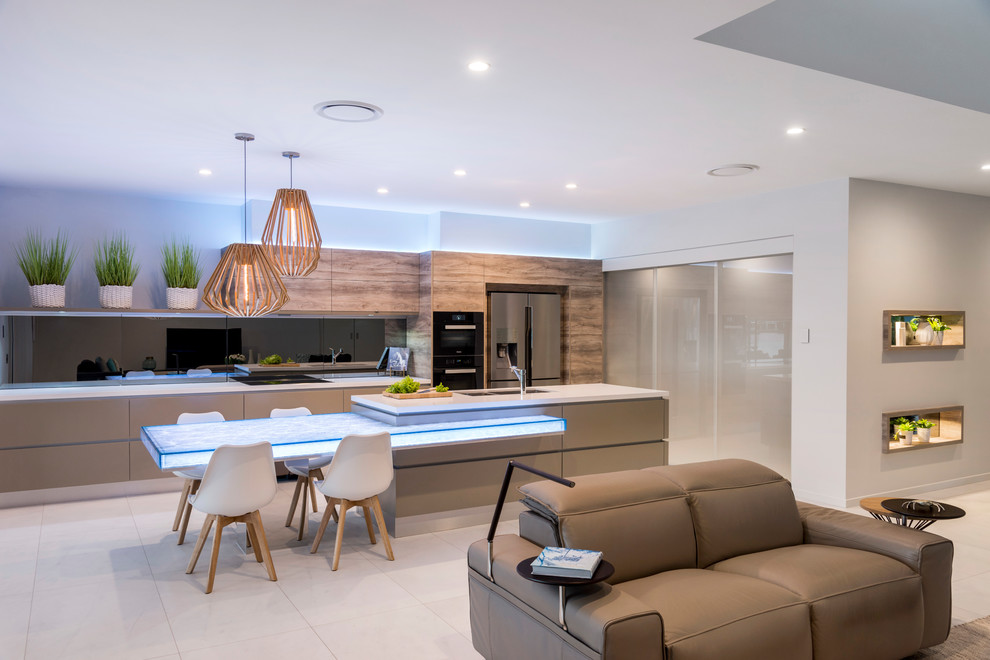Bribie Island Contemporary Kitchen Brisbane by Kim Duffin for