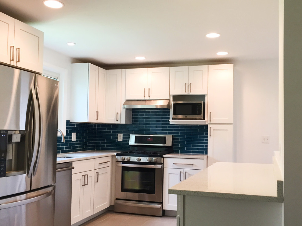 Bright and White Kitchen Modern Kitchen DC Metro by Optima