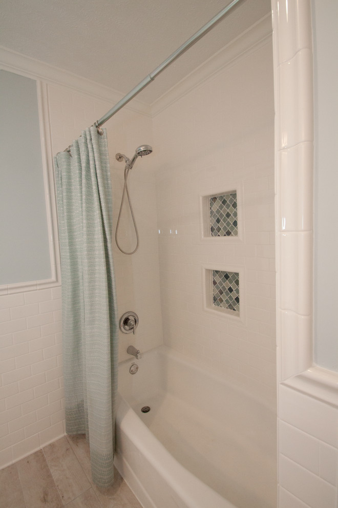 Bright White Kitchen & Bath Design in Omaha Transitional Bathroom