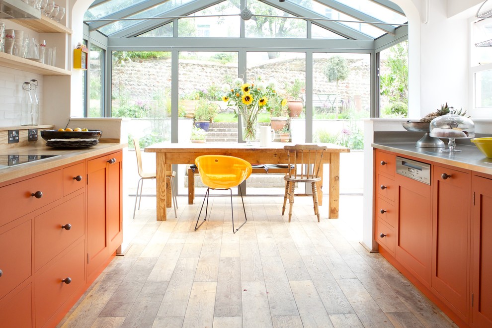 Inspiration for a contemporary kitchen in Sussex.