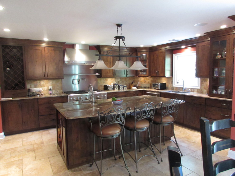 Brighton Rustic Alder Rustic Kitchen New York by Magic Touch Contracting Corp