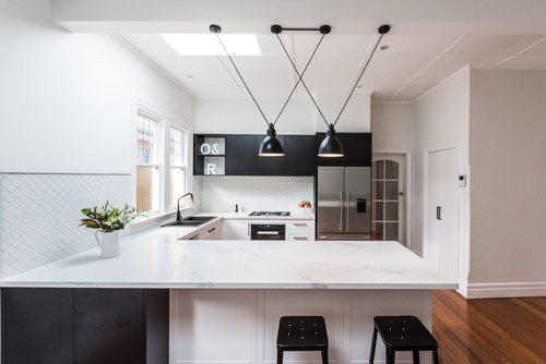 Add Pendant lights to update kitchen to modern