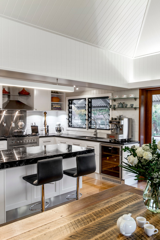 Brisbane Industrial Kitchen Renovation Contemporary Kitchen