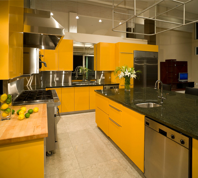 British Properties, Vancouver Spicy Custom Modern Kitchen with a