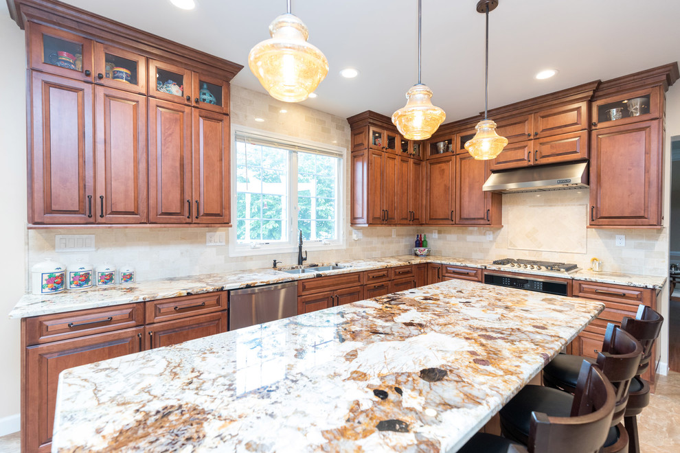 Brown Kitchen Project Kitchen Remodeling in Ashburn, VA Traditional