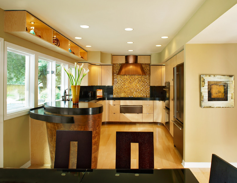 Inspiration for a contemporary kitchen remodel in Dallas