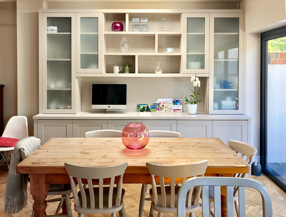 Built in Furniture fit out in open plan room Rustic Kitchen