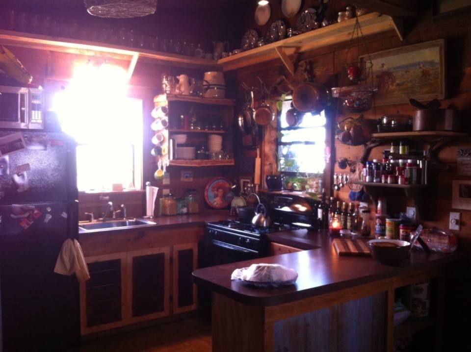 Foto di una cucina rustica