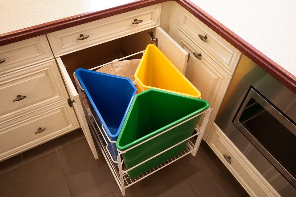 Waste and recycling #bin  Kitchen cabinet design, Kitchen interior, Kitchen  furniture design