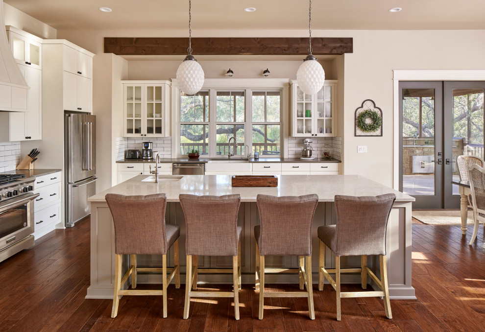 Custom Home Farmhouse Kitchen Austin by Showcase