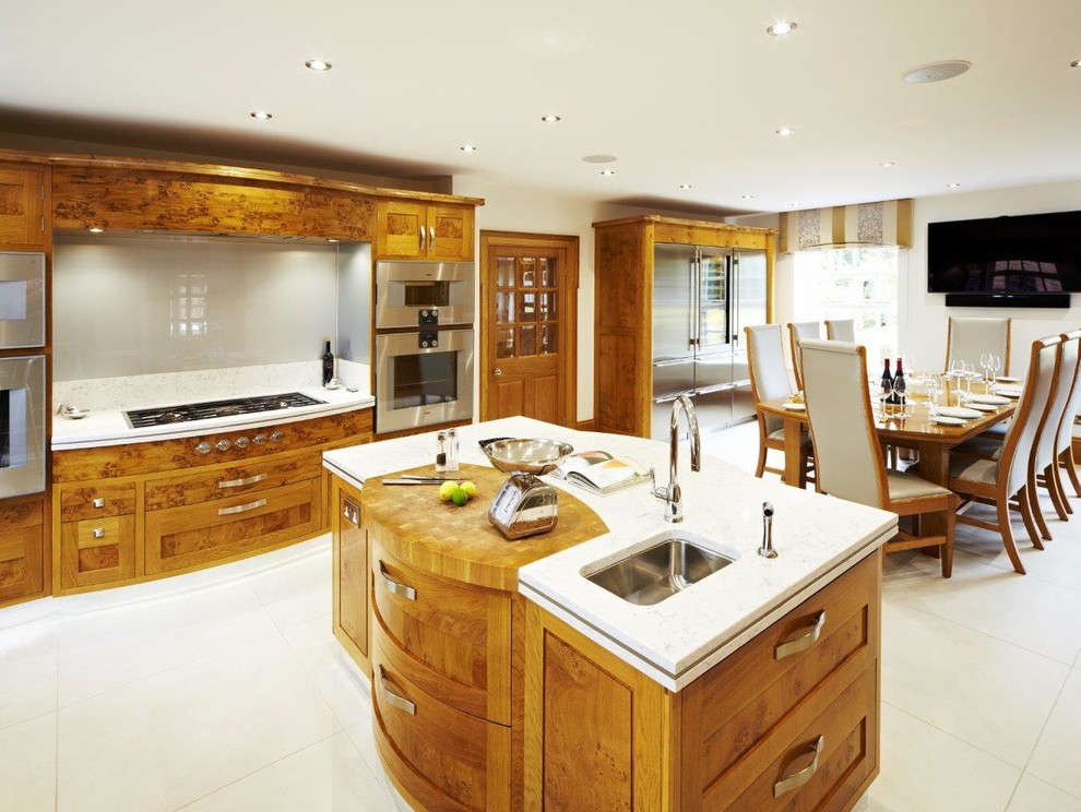 Burr Oak Traditional Kitchen Other by Peter Thompson of York