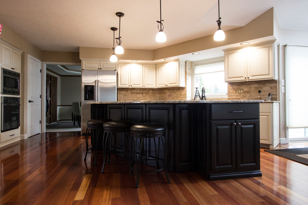 Cabinet Reface Transformation - Transitional - Kitchen ...