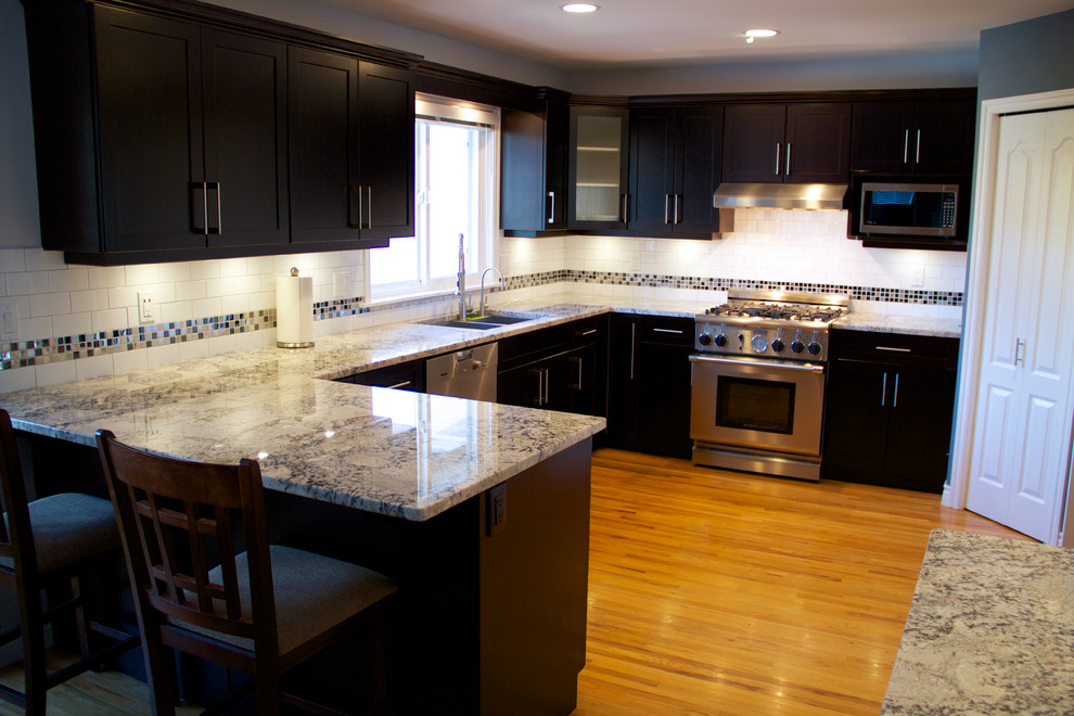 Cabinet Refacing done in Cherry Veneer - Contemporary ...