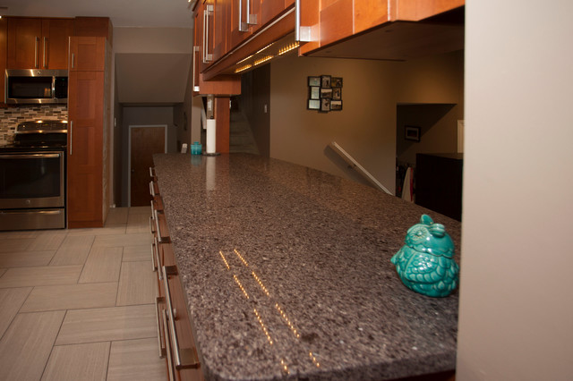 Caesarstone Wild Rocks Quartz Modern Kitchen Calgary By Stone Consulting Group Houzz