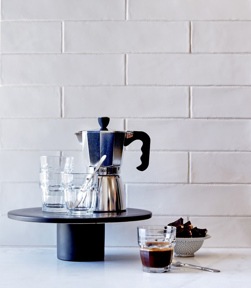 Cafe Milk Transitional Kitchen Los Angeles by Walker Zanger Houzz