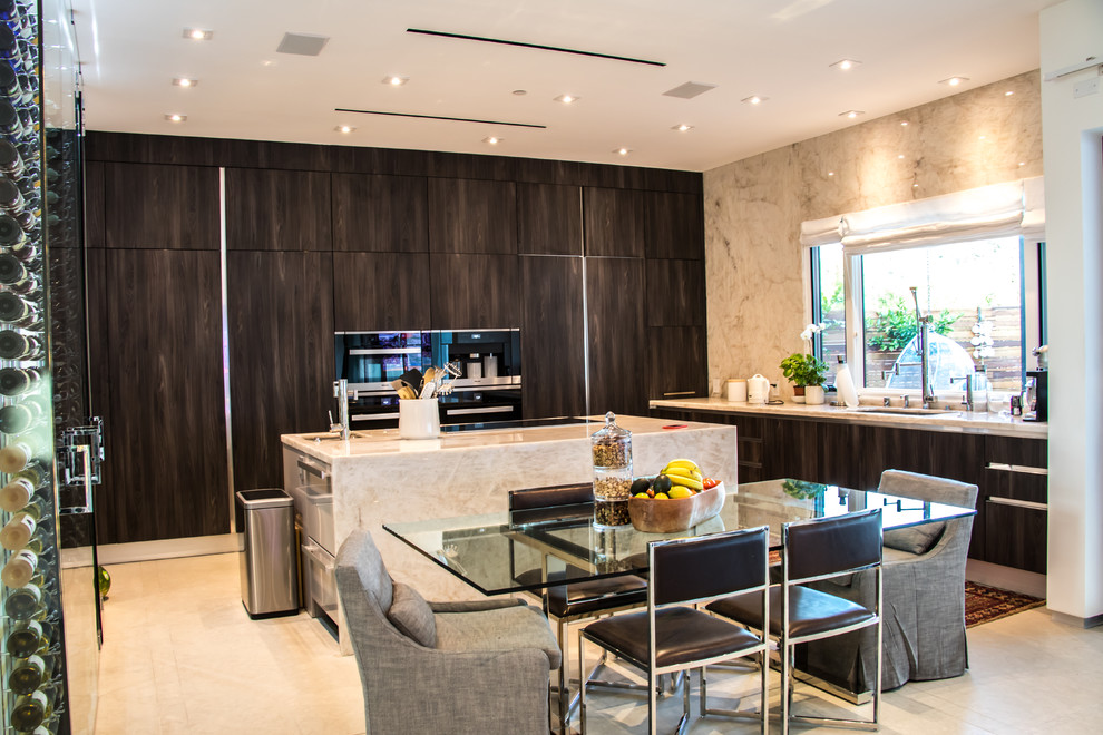 Calabasas New Construction Contemporary Kitchen Los Angeles by