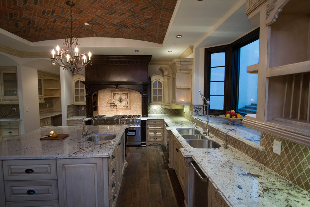 Calabasas Tuscan Villa Mediterranean Kitchen Los Angeles by