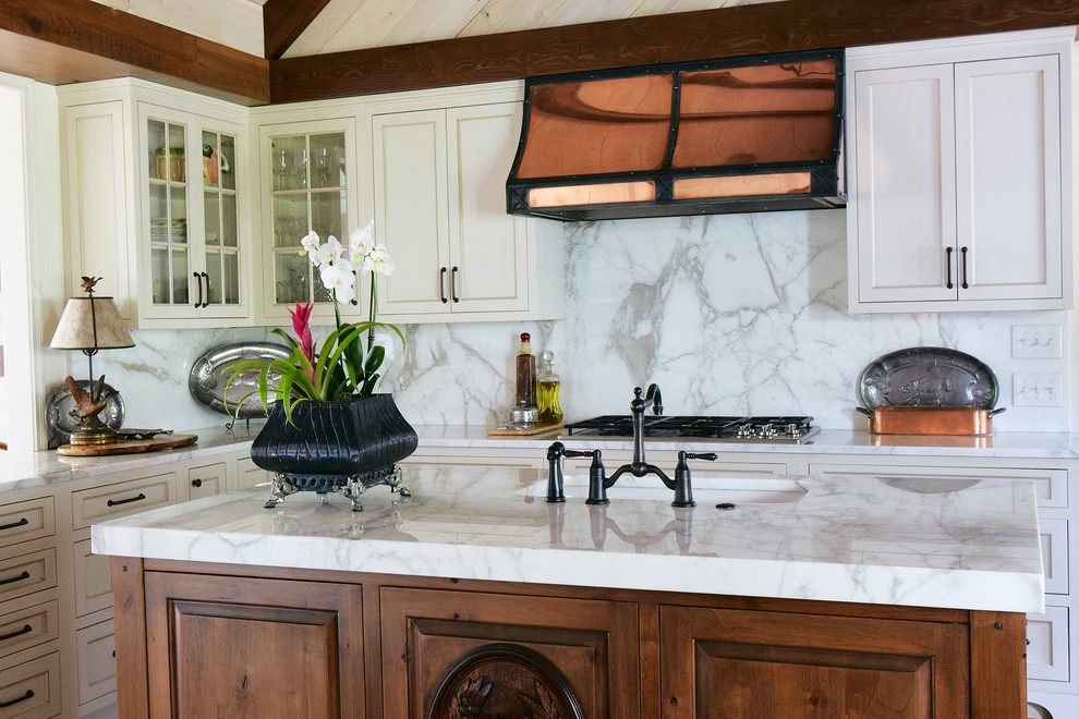 Calacatta Gold Marble Campagne Cuisine Autres périmètres par