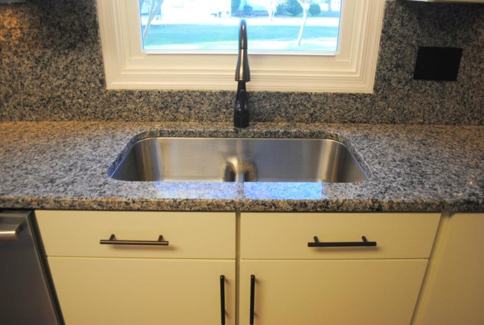 Caledonia Granite Tops and Backsplash, Stainless Appliances Kitchen Other by Hatchett