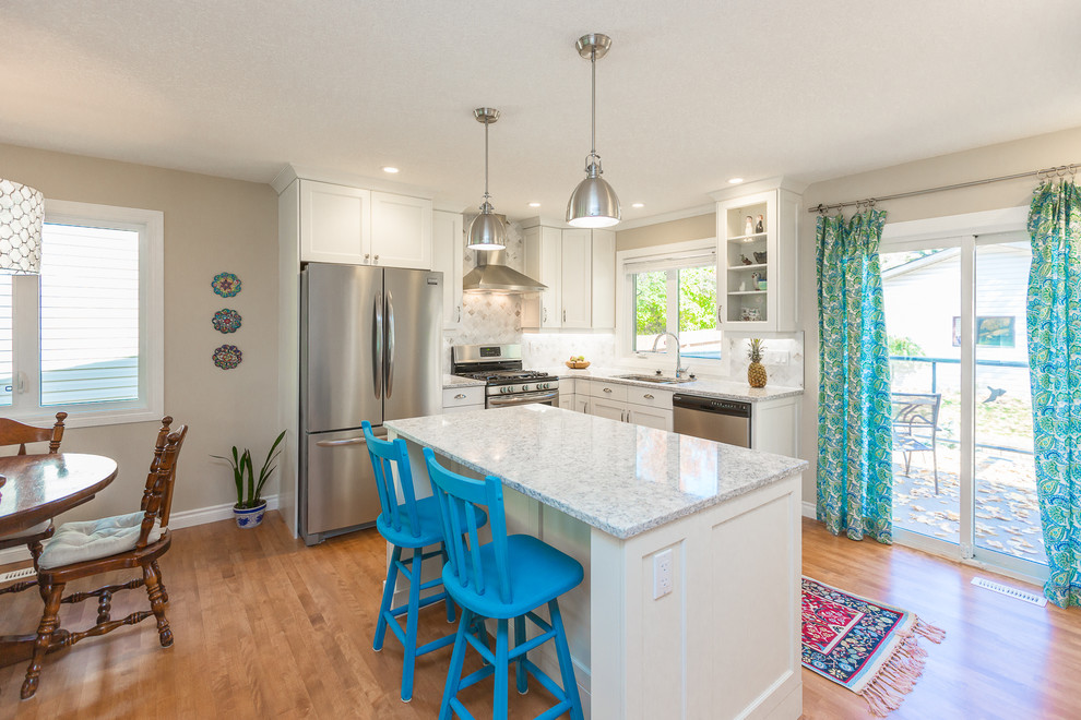 Calgary North Haven Transitional Kitchen Calgary by M.A.D