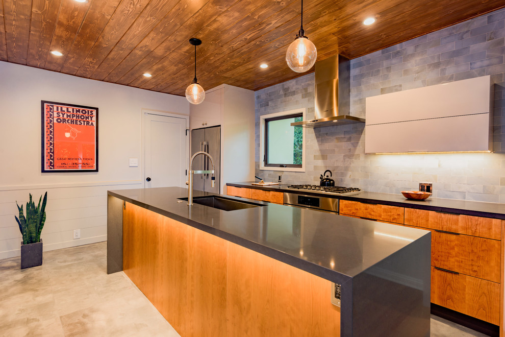 California Modern Kitchen Renovation Midcentury Kitchen Los