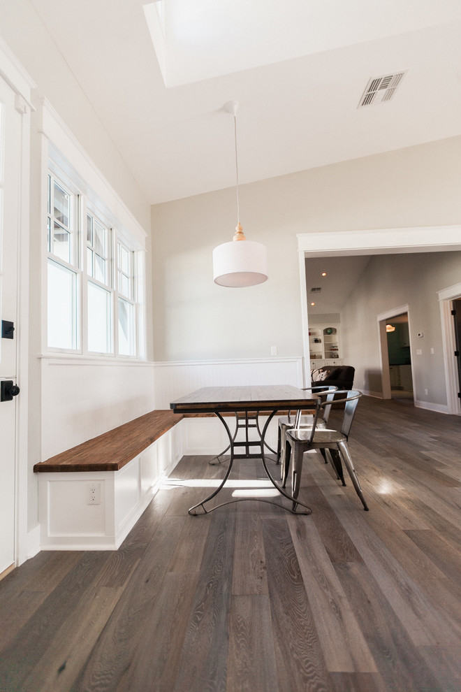 Inspiration for a classic dining room in Phoenix with medium hardwood flooring.