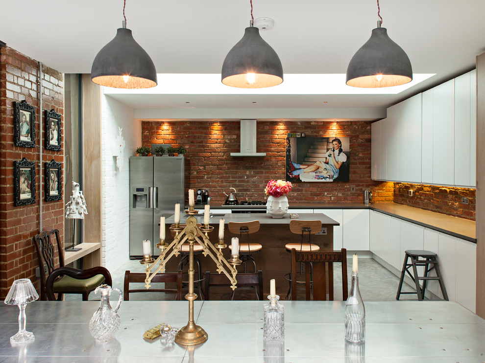 Inspiration for a contemporary kitchen in London.