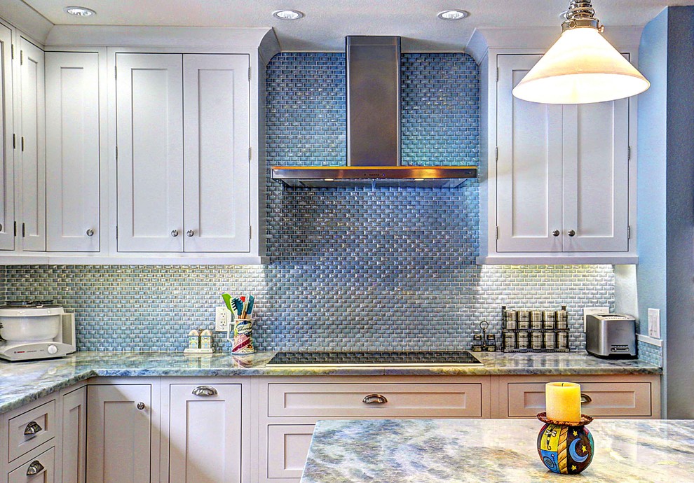 milk glass backsplash