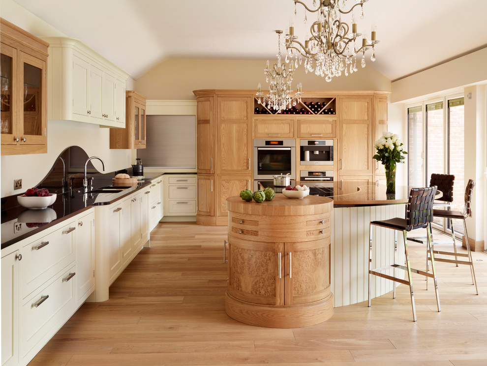 Photo of a large contemporary kitchen in Essex.