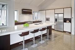 Example of a minimalist kitchen design in Los Angeles