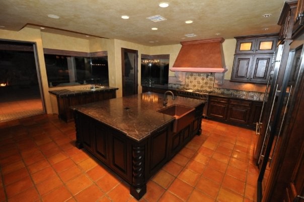 This is an example of a mediterranean kitchen in Phoenix.