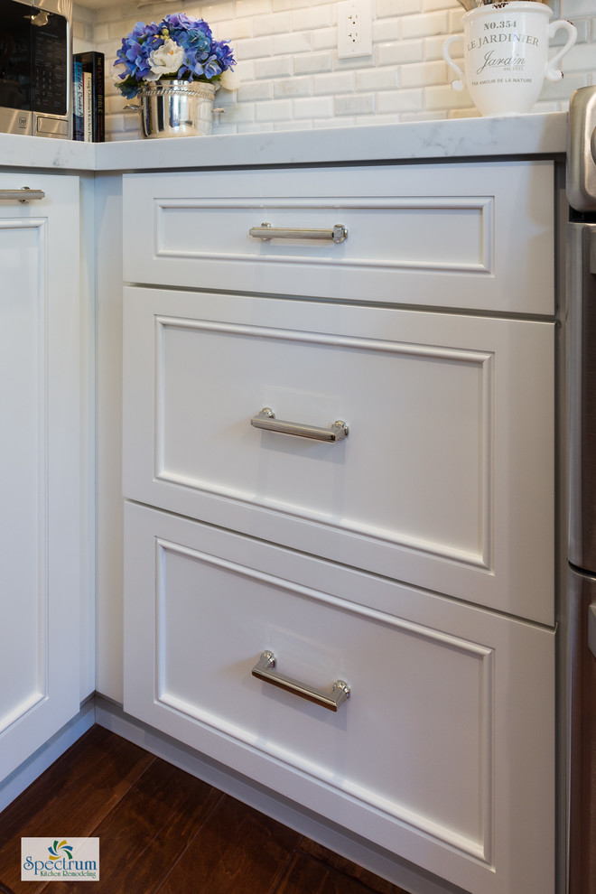 Carmel Valley, Classic White Kitchen Craftsman Kitchen San Diego