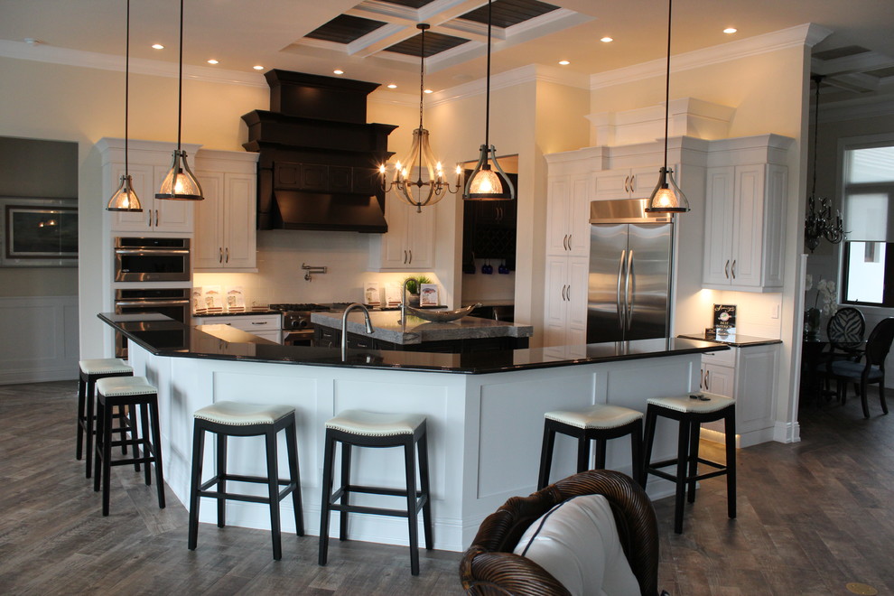 Carney Properties Surfside Model Transitional Kitchen Miami by Genies, Inc