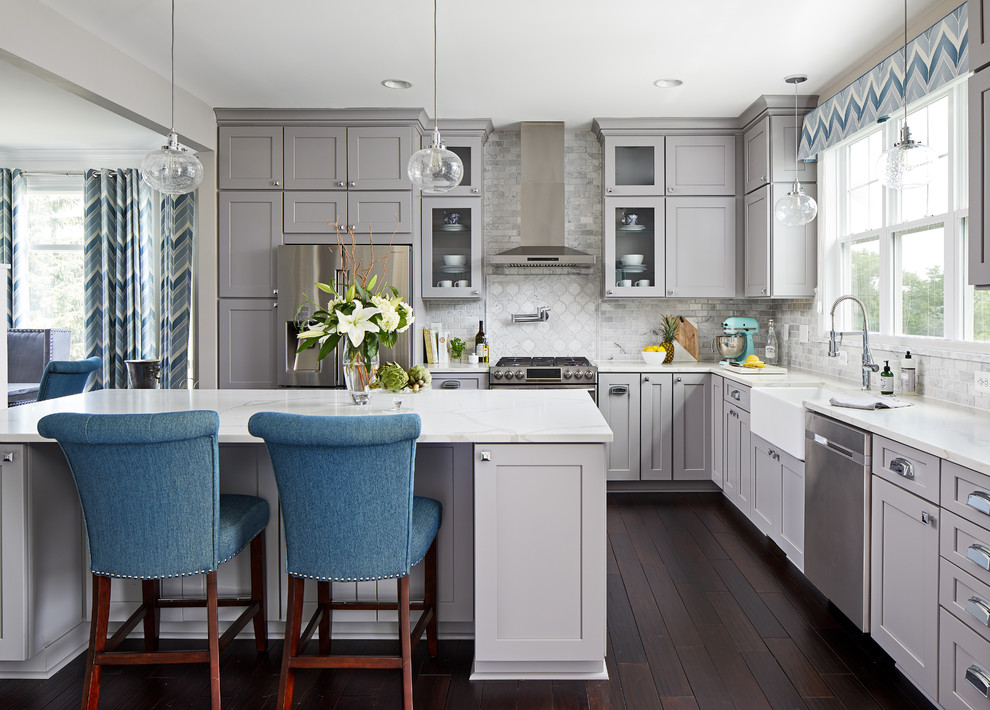 Castleman - Transitional - Kitchen - DC Metro - by Interiors by ...