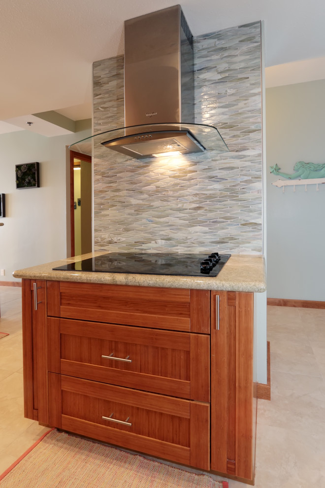 Casual Coastal West Maui Residence Beach Style Kitchen Hawaii
