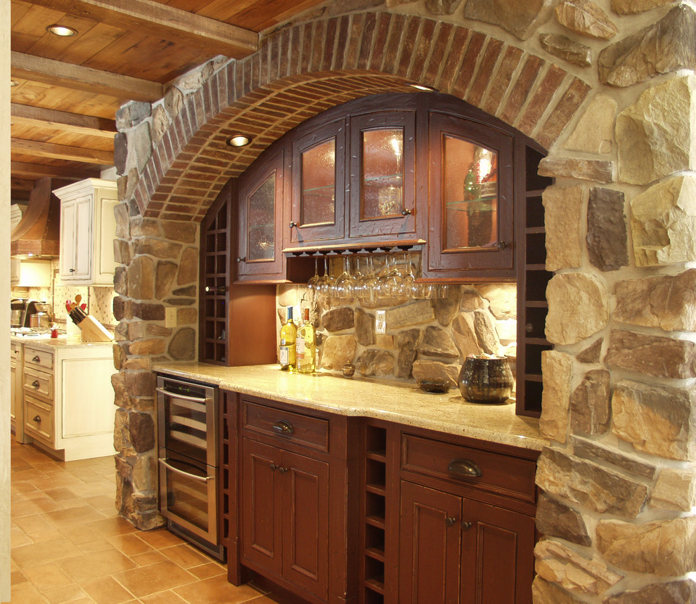 Example of a classic kitchen design in Other