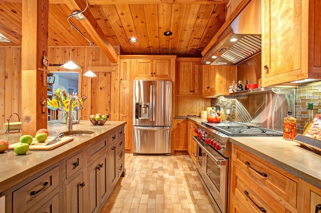 Cedar kitchen cabinets deals