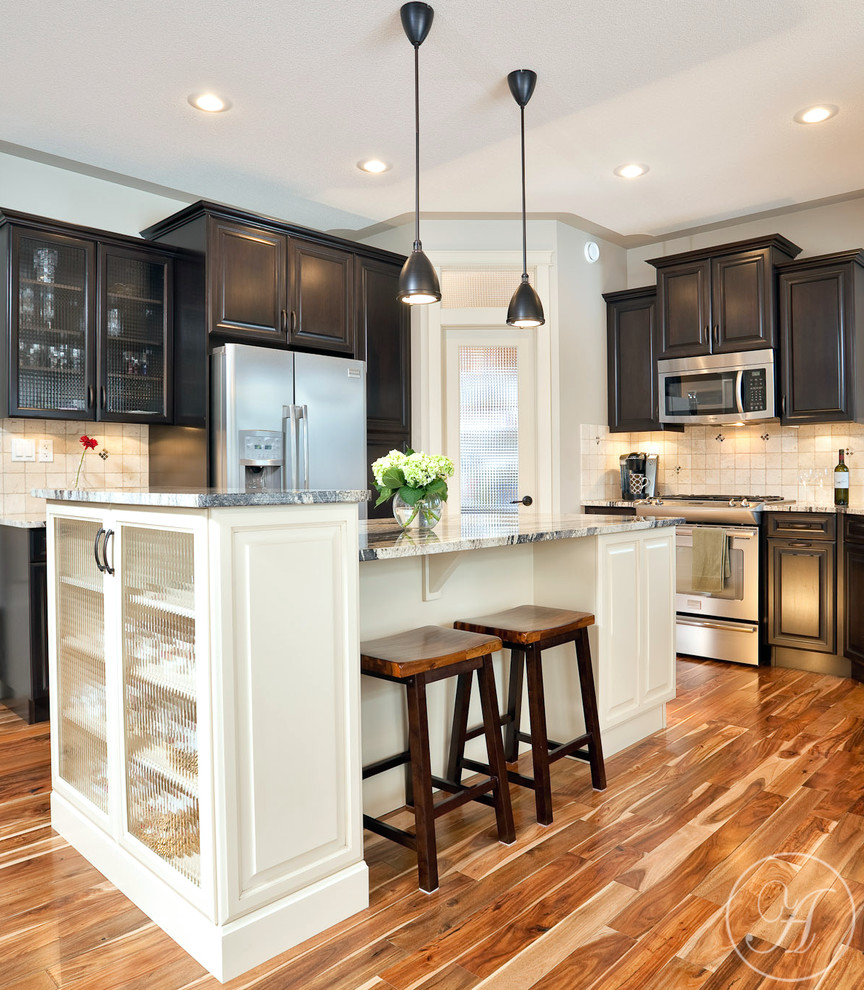 View of Central Alberta Tile One Projects - Traditional - Kitchen - Calgary ...