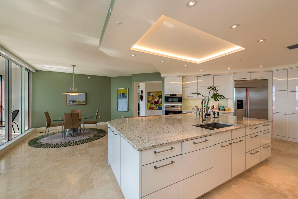 This is an example of a contemporary kitchen in Jackson.