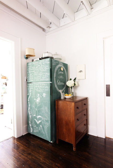 Chalkboard Paint Fridge - Eclectic - Kitchen - Wichita - by Keep Smiling  Home | Houzz IE